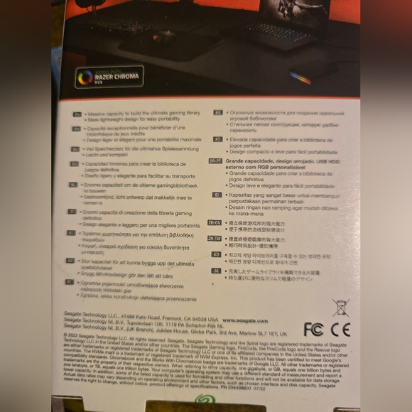 Seagate FireCuda Gaming Hard Drive with RGB - Picture 2 of 8